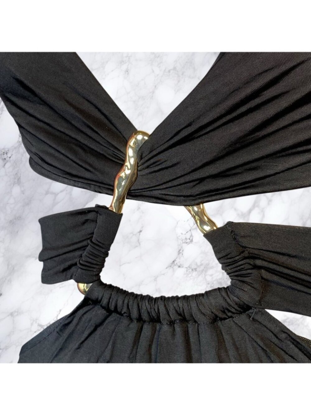 Michael Costello x REVOLVE Milan Gown in Black - Picture 8 of 10